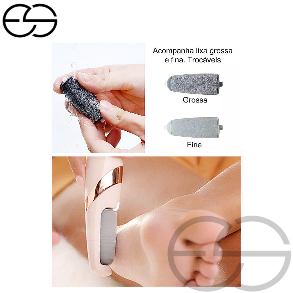 Lixador De Pé Lixa KIT Refil De Lixa Manicure Salão De Beleza ES