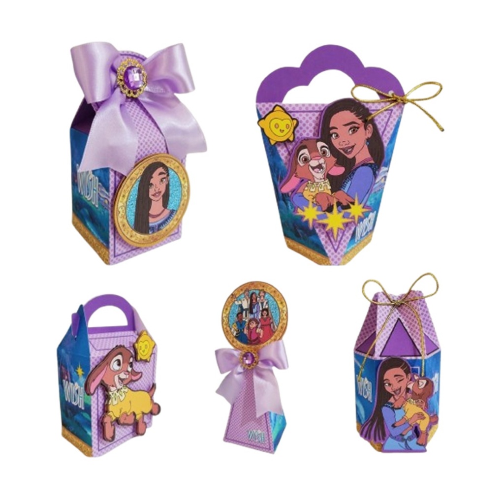 25 Lembrancinhas Wish Aniversário Kit Festa Caixinhas Wish caixinhas kit aniversário lembrancinhas personalizadas  wish