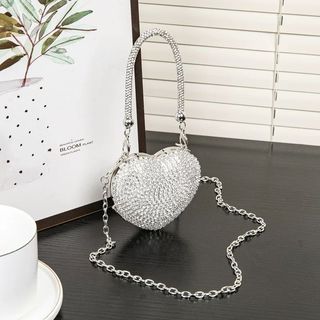 A mais recente mini bolsa, em forma de coração com fecho magnético, duas alças podem ser combinadas à vontade#7005