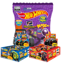 Kit 1 Pacote de Pirulitos e 2 Chiclete Hot Wheels - Riclan