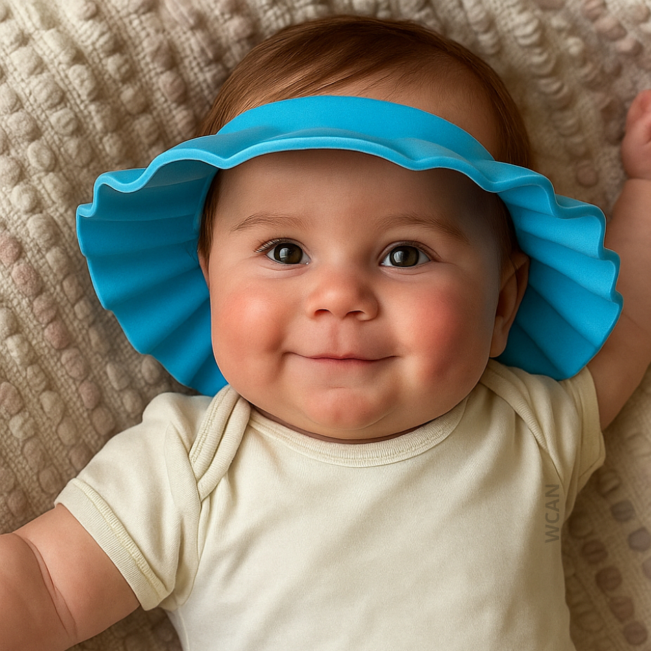 Chapéu Ajustável Banho Infantil Bebê Proteção Olhos Orelhas Crianças Meninos Meninas Unissex