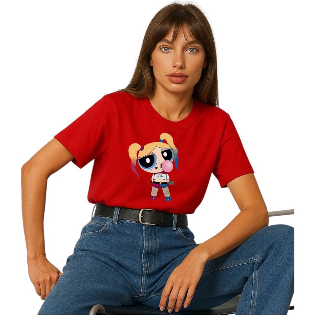 T-Shirt Camiseta Estampada Poderosa Lindinha Alerquina Básica T-Shirt  Algodão  Entrega Imediata Preço de Fábrica