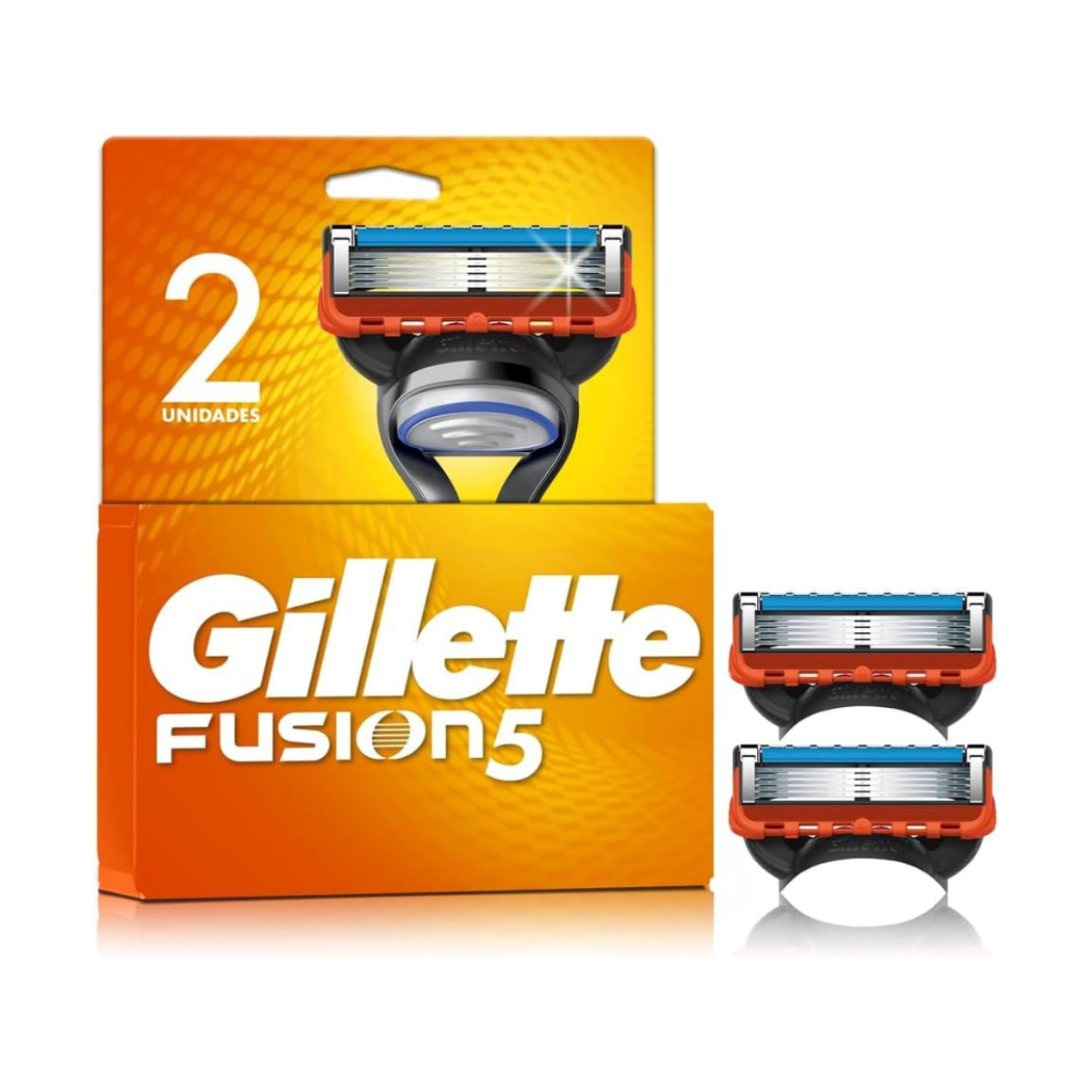 Carga para Aparelho de Barbear Gillette Fusion 5 com 2 Unidades