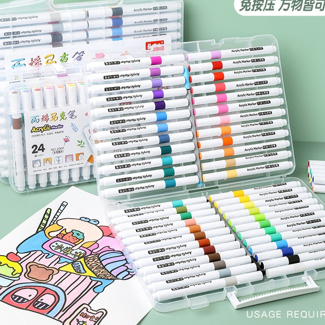 12/24/36/48 Caneta Permanente Prova D'água Tênis Tecido