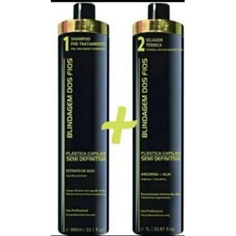 kit Passo 1 + Passo 2 Blindagem dos fios 1 Litro cada em Oferta na Shopee