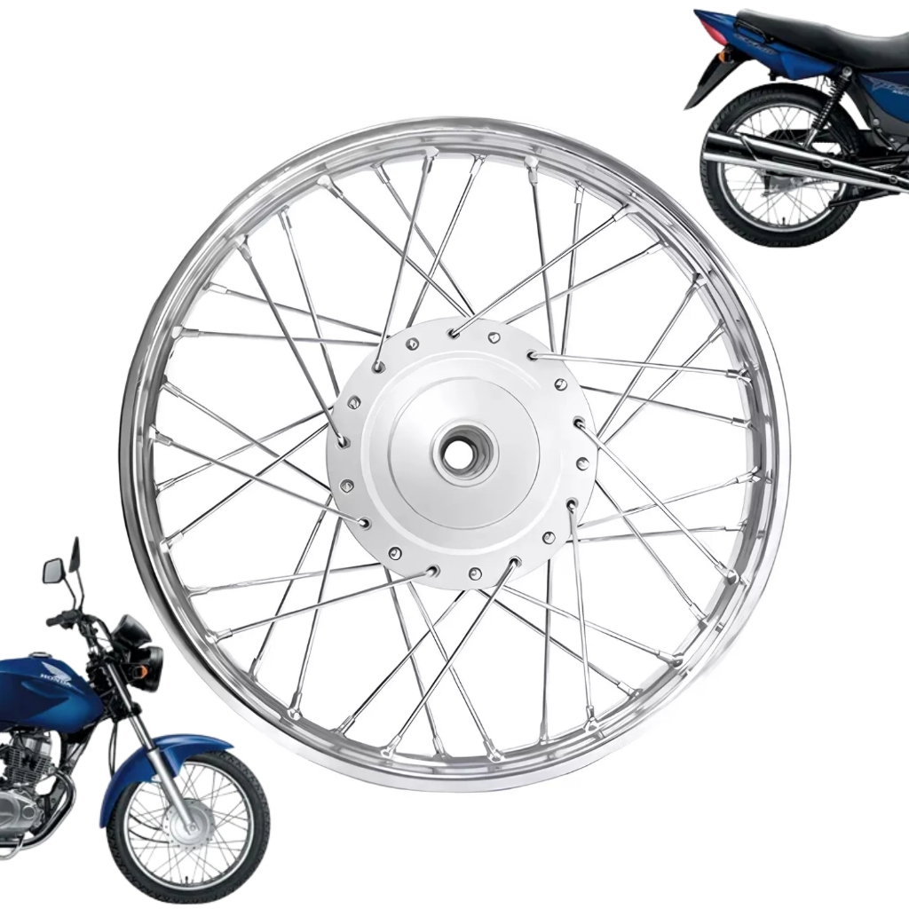 Roda Dianteira Lona Completa Raiada Honda Titan 150 Fan 150 - Spare Parts and Accessories for Vehicles