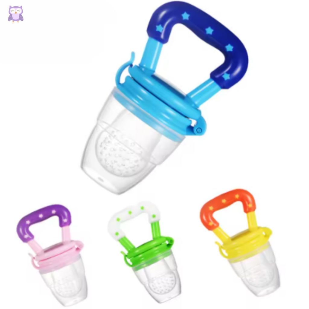 Chupeta Alimentadora de Frutas Mordedor Bebê 4 Meses Bico Silicone Antiengasgo