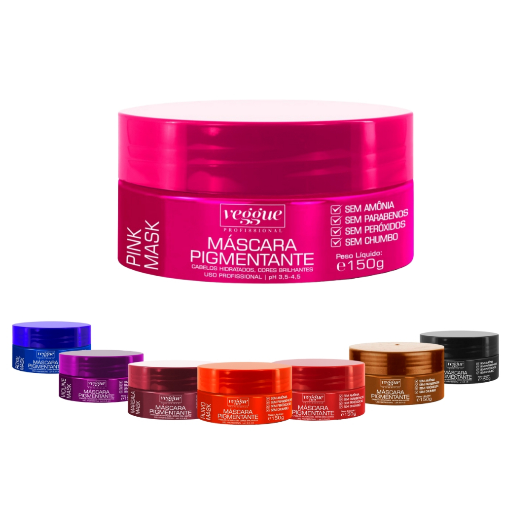 Mascara Tonalizante Veggue Profissional 150g - Sem Amônia em Oferta na Shopee