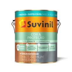 Tinta Esmalte Cor & Proteção Base Água Acetinado Tons de Cinza e Bege Mais Vendidos 3,2L Suvinil