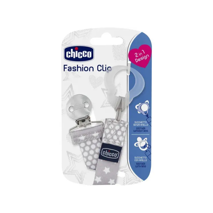 Prendedor de Chupeta Chicco - Fashion Clip Neutro