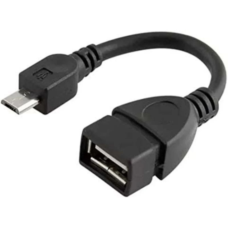 Cabo usb otg para v8 micro usb femea