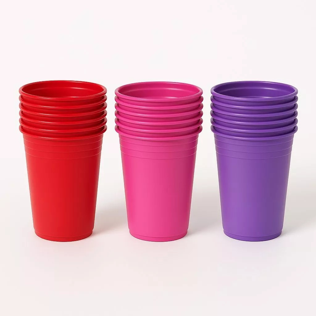 Copo Liso Descartável 300ml Chopp Refresco 6 unidades Mais Vendido Promoção