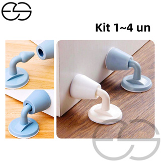 1/2/3/4 Trava de Porta Peso Porta Batente Fixador Prendedor Adesivo Amortece Impacto Batedor Segurador em Oferta na Shopee