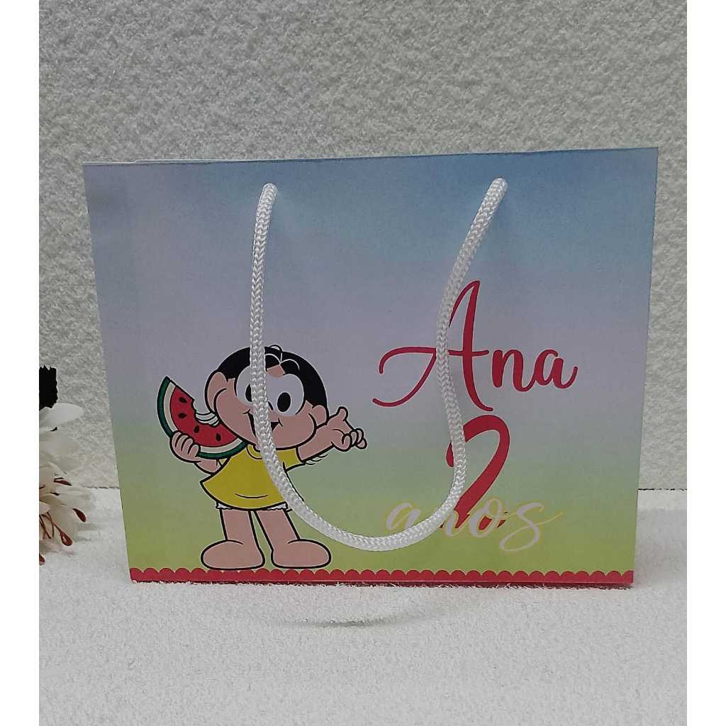 Sacolinha Personalizada magali (pegue e monte) sacolinha surpresa Magali/ Lembrancinha para doces magali