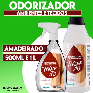Odorizante Amadeirado de Ambientes e Tecidos  Renko 500ml e 1L