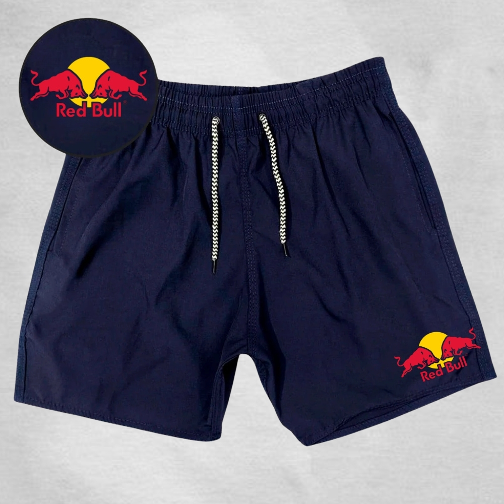 Bermuda Masculino Elastano Modelo Academia - Red Bu_ll - Esportivo Ideal para lazer corridas e esportes Promoção