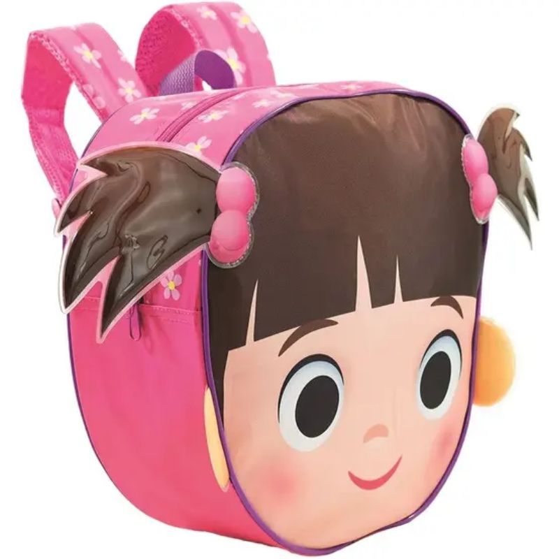 Mochila Infantil Monstros S.A. Boo Xeryus Menina Escolar e Passeio