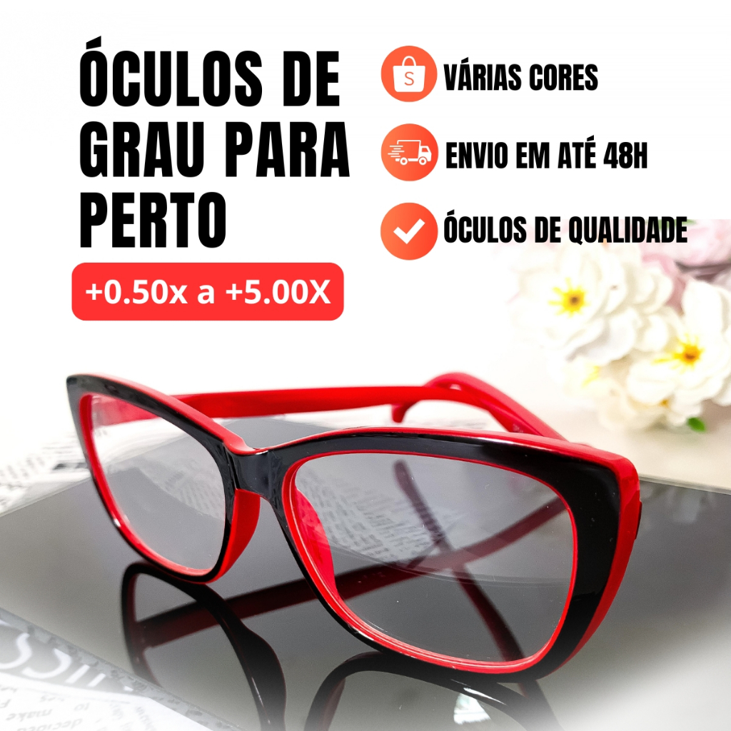Armação de Óculos de Grau Feminino Preto: Onde Comprar | BuscaProdutos
