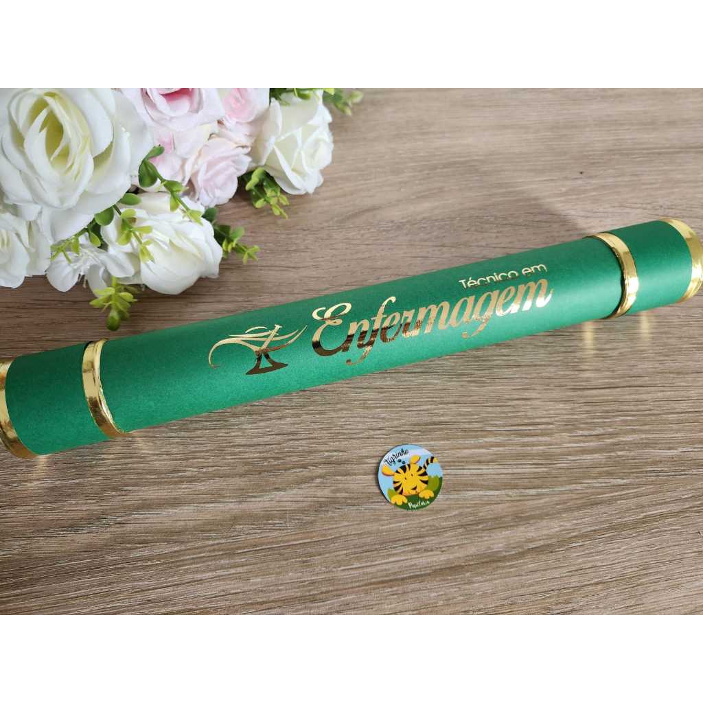 Canudo Personalizado de Formatura diversas Graduações e Cores em papel color em Oferta na Shopee