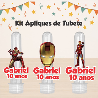 KIT 50 APLIQUE HOMEM DE FERRO, LEMBRANCINHA, FESTA, TUBETE, MIMOS, ANIVERSÁRIO.TODOS OS TEMAS em Oferta na Shopee