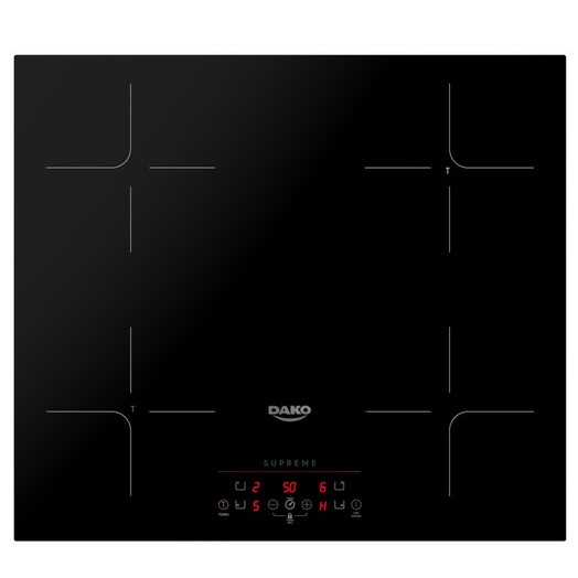 Cooktop 4 Bocas de Indução Dako Supreme Touch 220v 7000W Preto