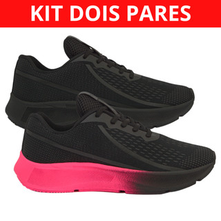 Kit Tenis esportivo Masculino Casual Unissex Branco 34 Ao 43 Macio Confortável