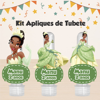 KIT 50 APLIQUE PRINCESA TIANA, LEMBRANCINHA, FESTA, TUBETE, MIMOS, ANIVERSÁRIO.TODOS OS TEMAS em Oferta na Shopee