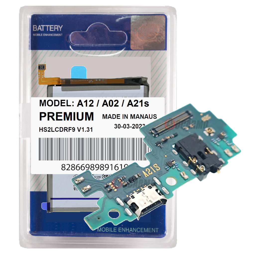 Battria de Alta Capacidade Compatível Com Galaxy A21s A217m + Duração + Placa de Carga Rápida!