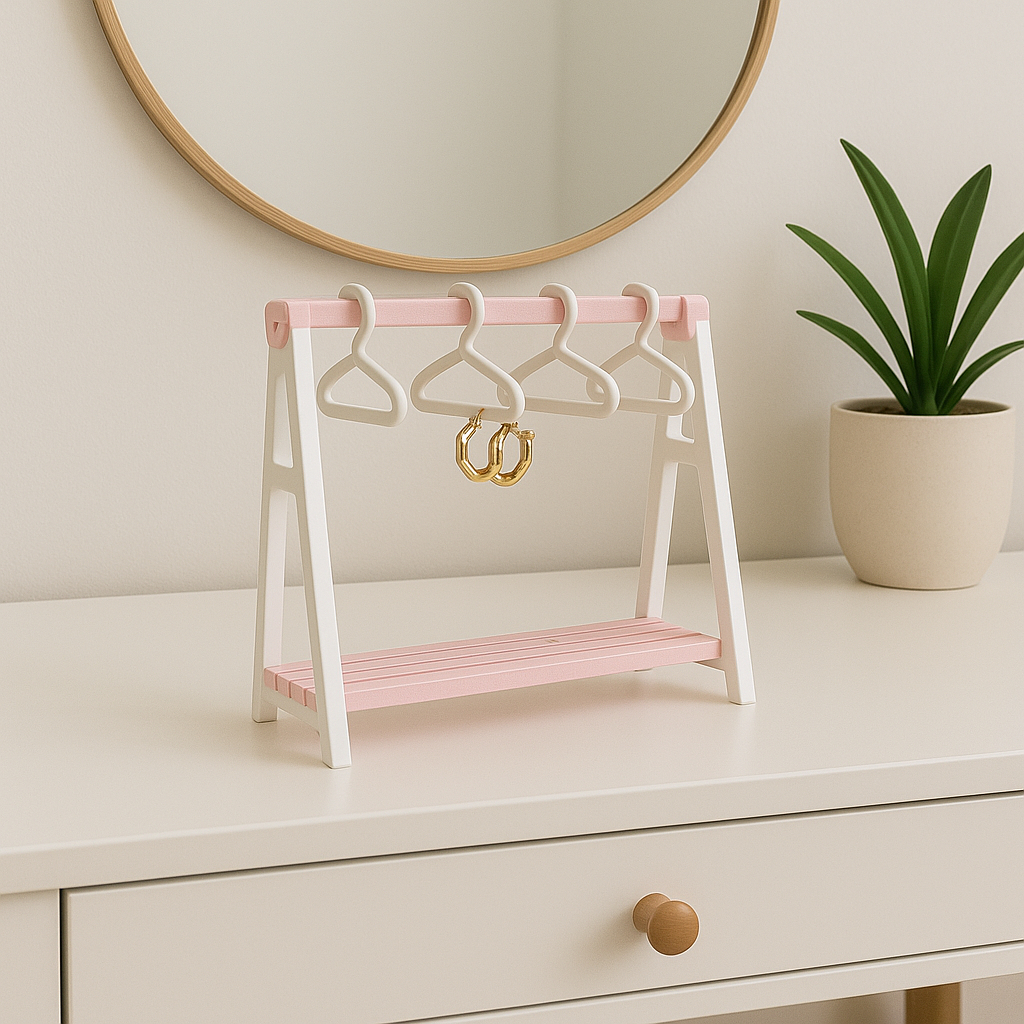 Organizador de Brincos e Acessórios em Mini Cabideiro em Oferta na Shopee