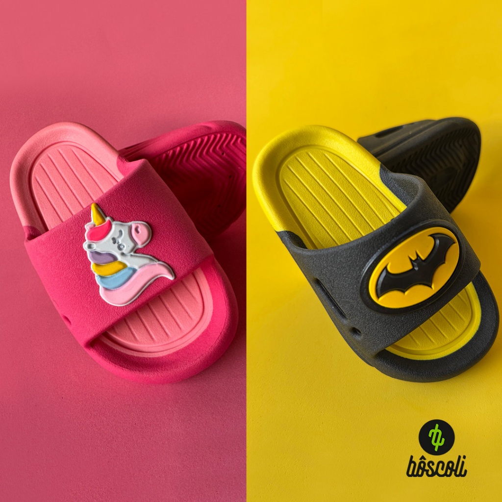 Chinelo Sandália Slide Personagens Menino Menina Kids Infantil Nuvem em Oferta na Shopee