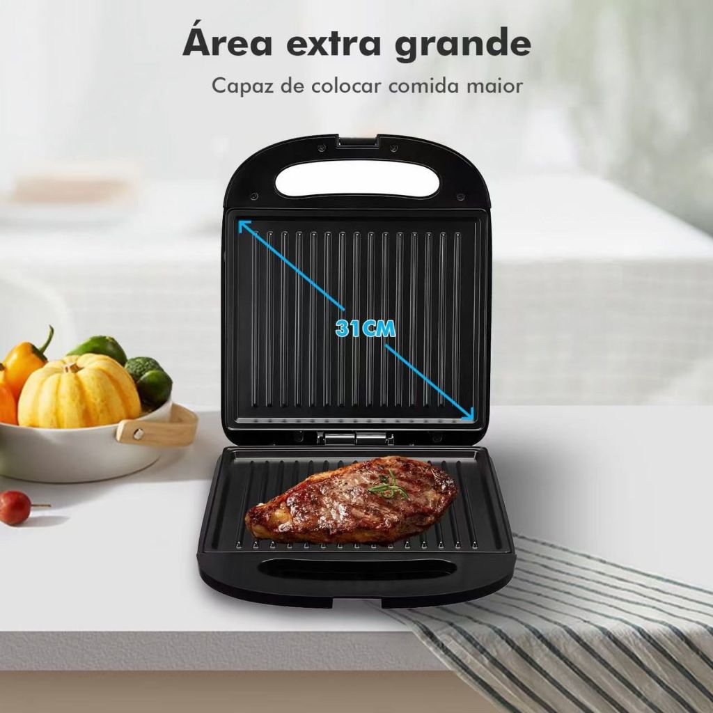 Sonifer-Panela de ferro antiaderente elétrica, Máquina de Waffles , Sanduicheira, 1400W, Eletrodomésticos, Cozinhar