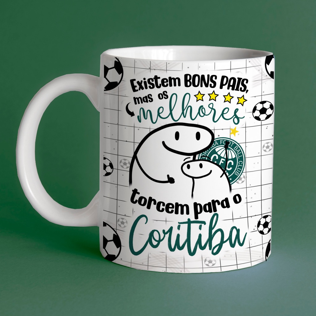 Caneca de Porcelana Personalizada 325ml Time Coritiba Flok