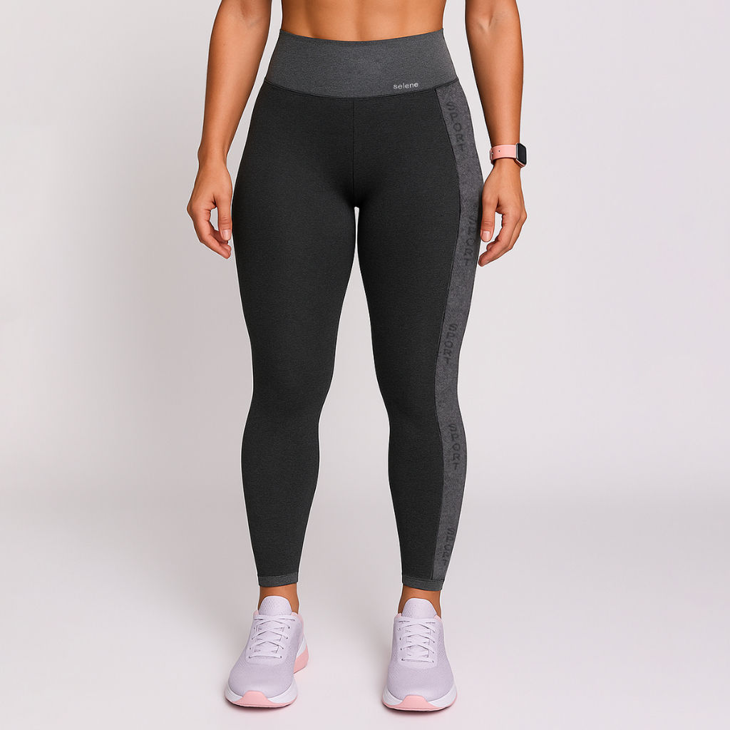 Calça Legging Selene Feminina Grossa Sem Transparência Sem Costura Cintura Alta Sport 20945