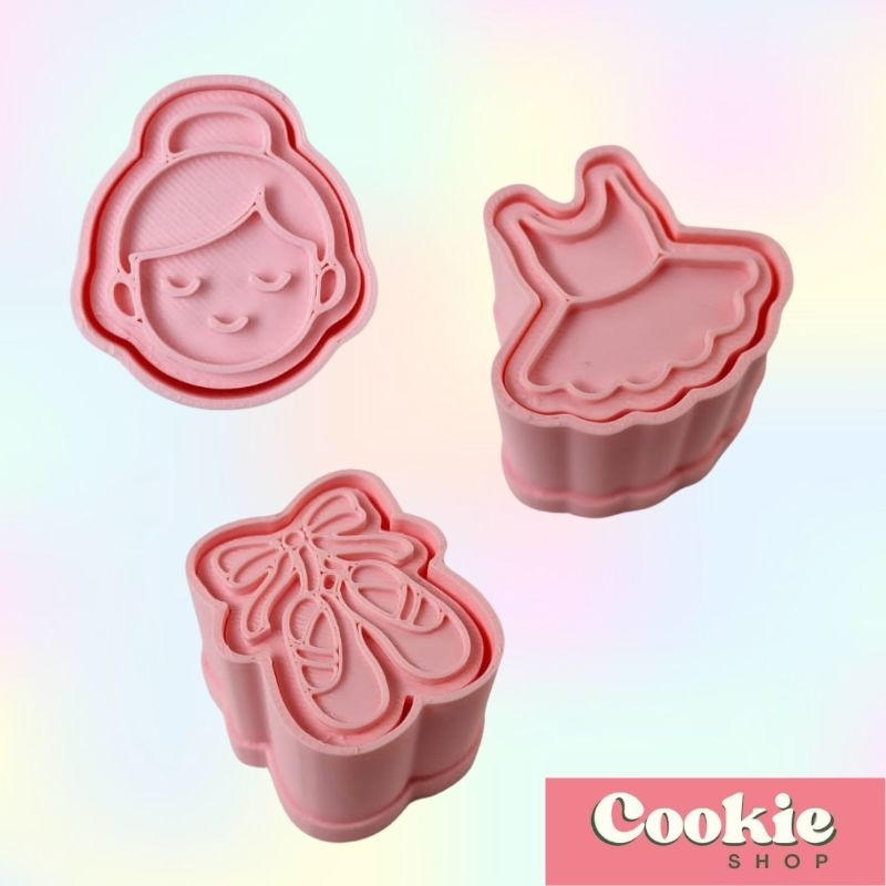 Ejetor Modelador de Brigadeiro, Massas, Doces e Pasta Americana tema Bailarina em Oferta na Shopee