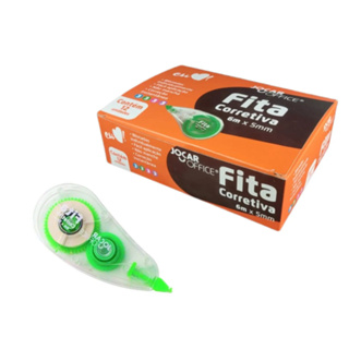 Fita Corretiva Caixa Com 12 Unidades Rosa Roxo Verde E Azul Jocar em Oferta na Shopee