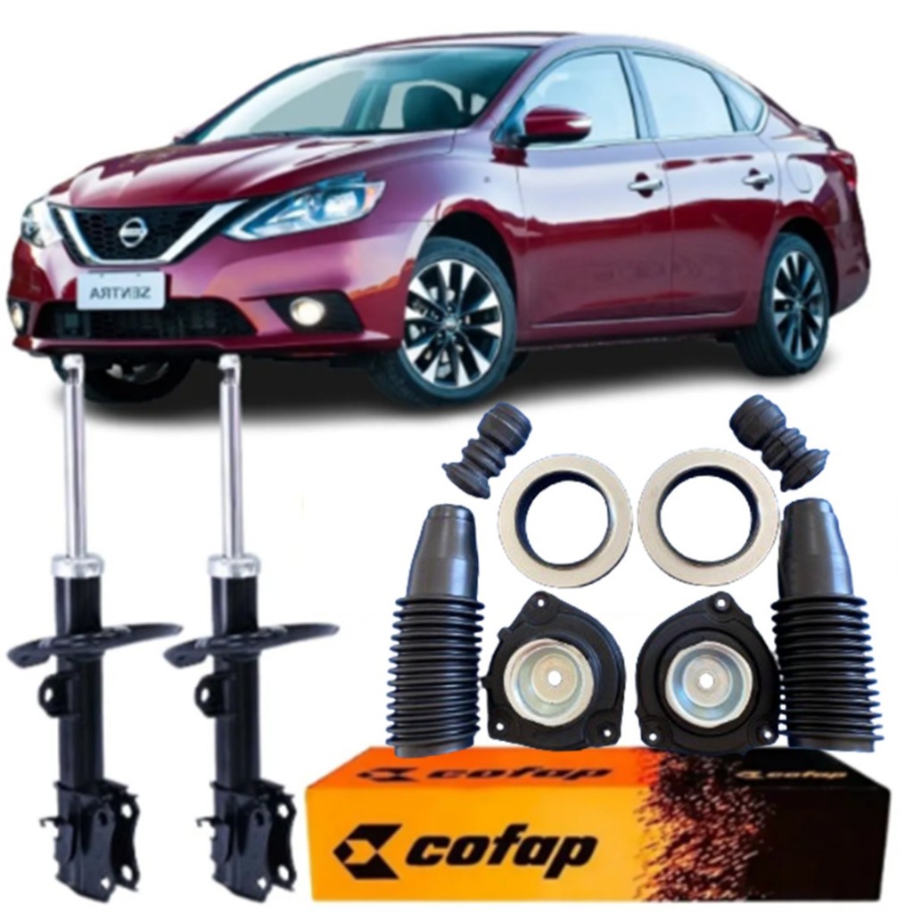 Par Amortecedor Dianteiro Cofap Coxim Com Rol Batente Coifa Sentra 2014 a 2023