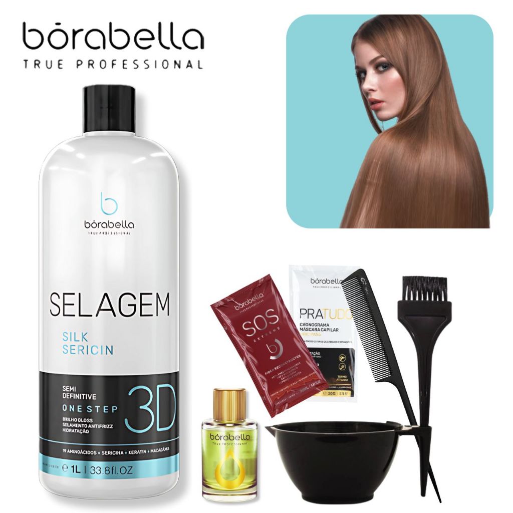Borabella Selagem 3d Semi Definitiva Sem Formol 1 Litro em Oferta na Shopee