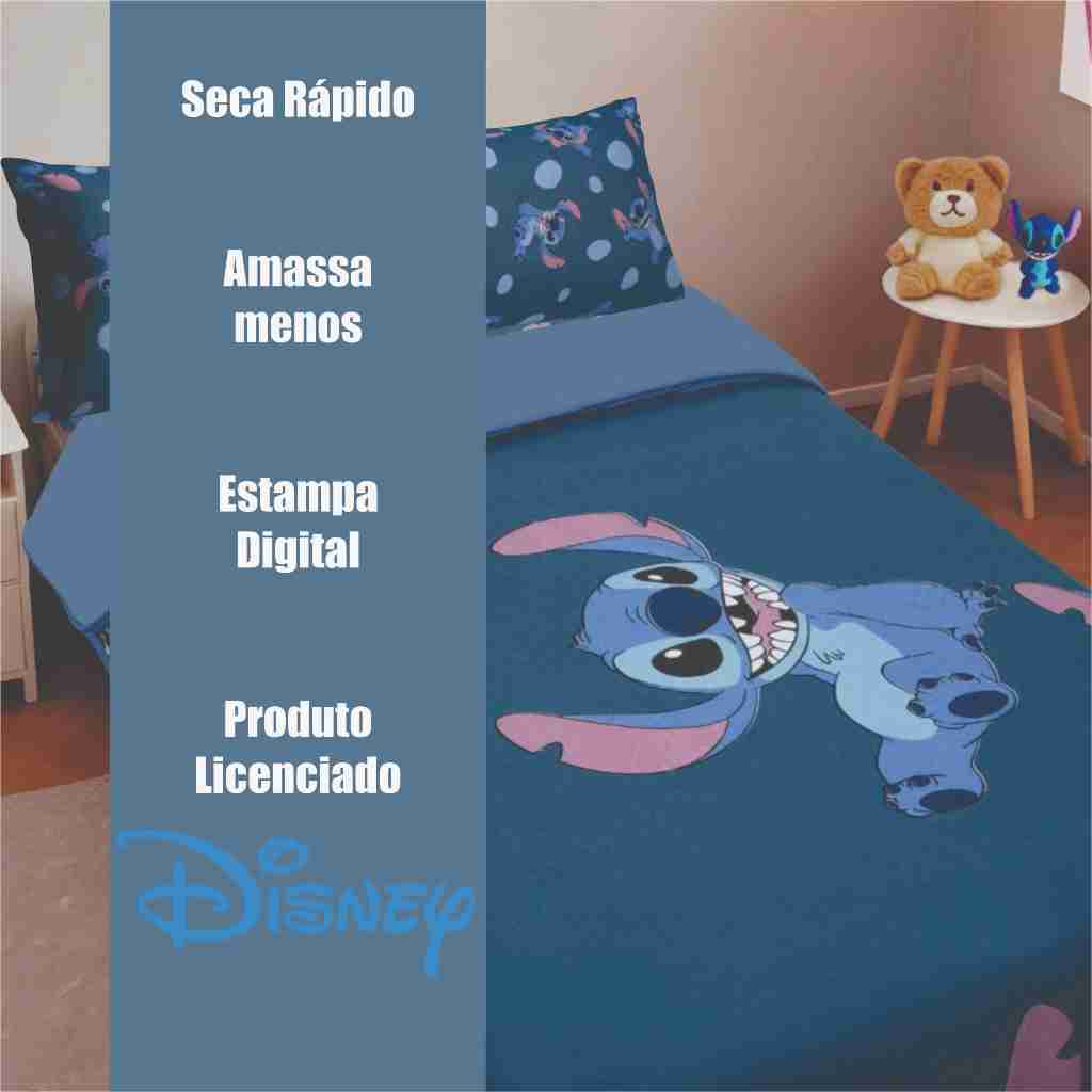 Edredom Stitch Casal Disney Big