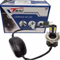 Lampada Led H4 Farol Moto 4 Leds Com Reator Cg Tian Fan 150 160 Cb 300 Twister Fazer 250 Lander 250