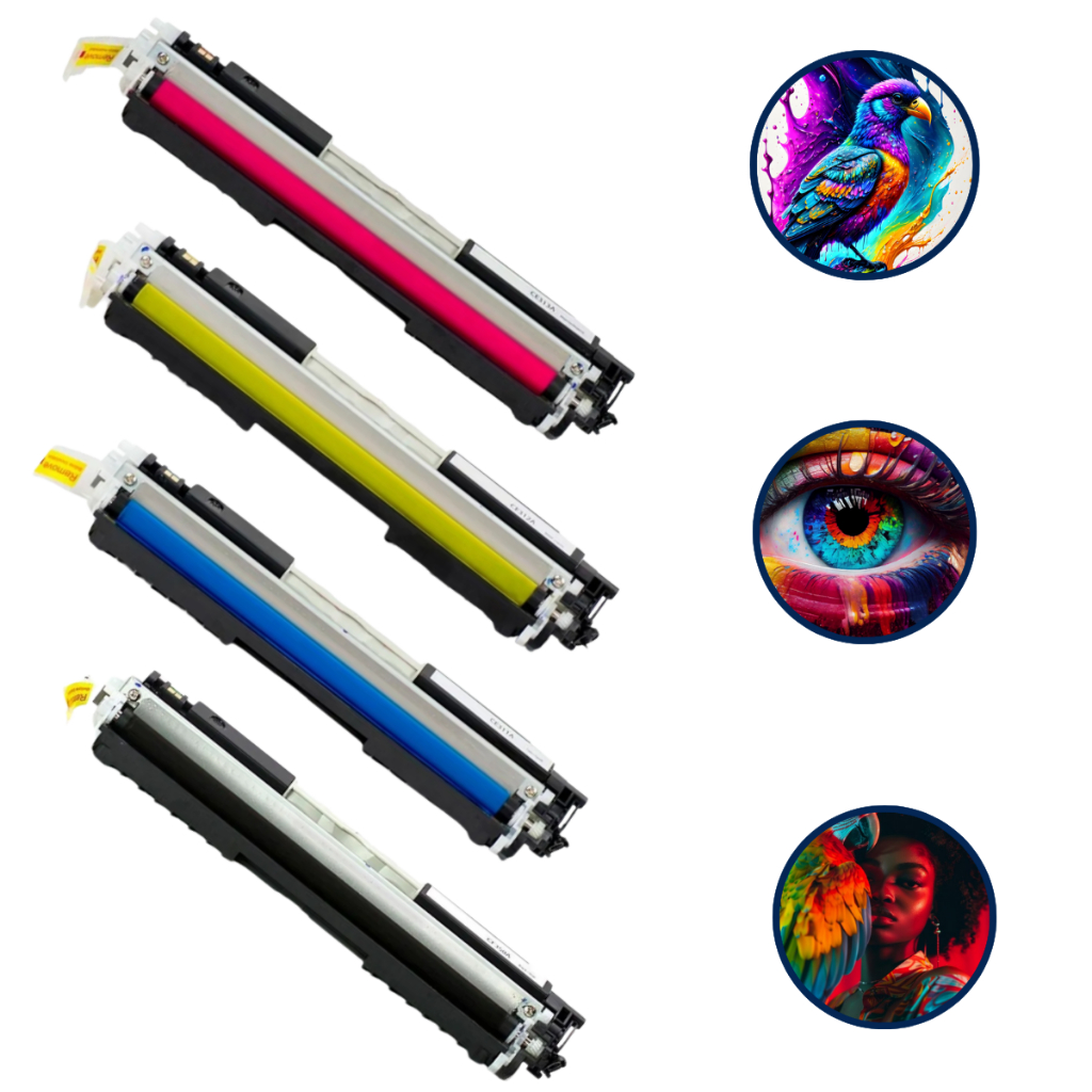Kit 4 Toners Compatível Hp  W2150x W2300x 230x 4203 4303 Preto Colorido