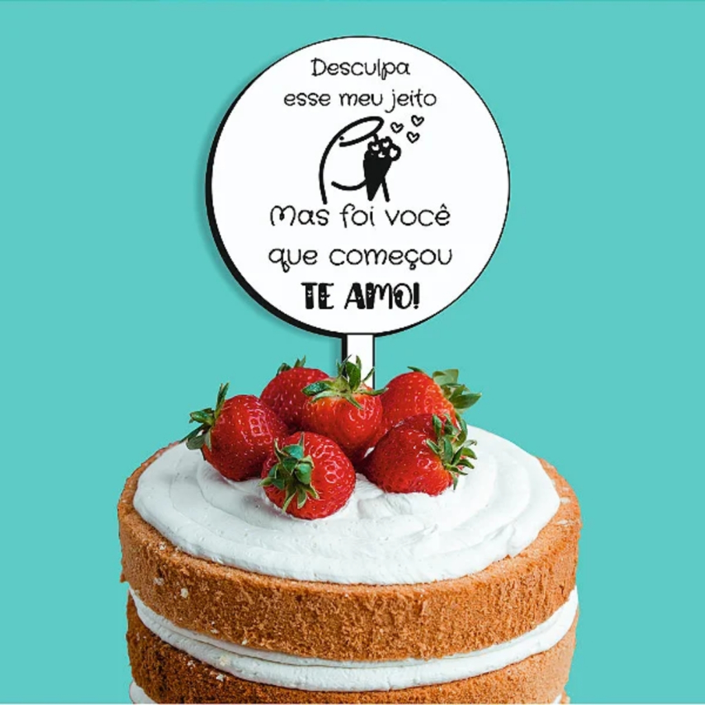 Topo Topper de Bolo Minnie Mouse Disney Personalizado Qualidade Premium