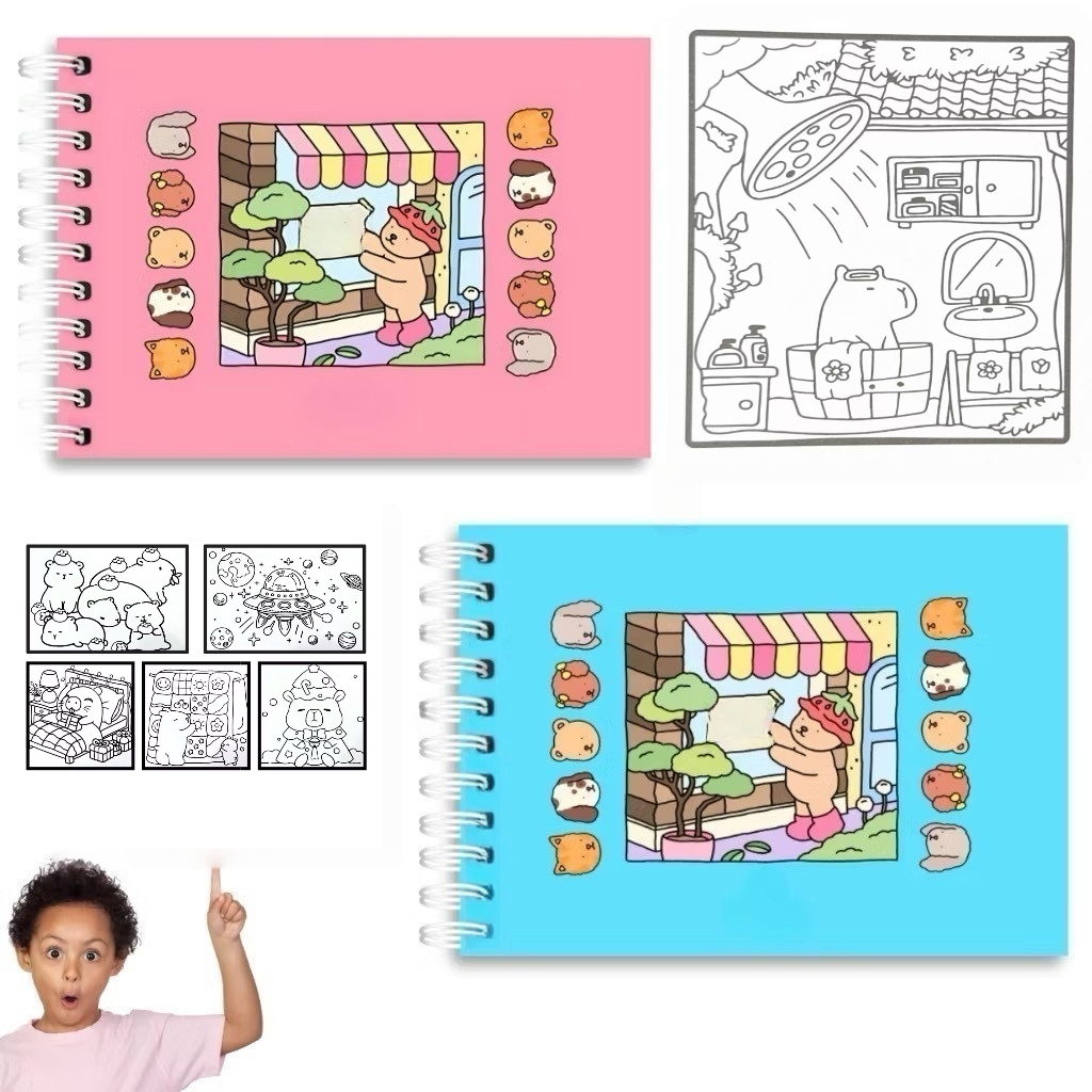 Livro de colorir Capa dura48/ 52 /96 páginas 180 g/m² Páginas A5 anjgg