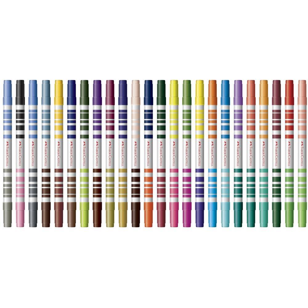 Canetinha Faber Castell Bicolor 2 em 1 Hidrográfica ENVIO RÁPIDO
