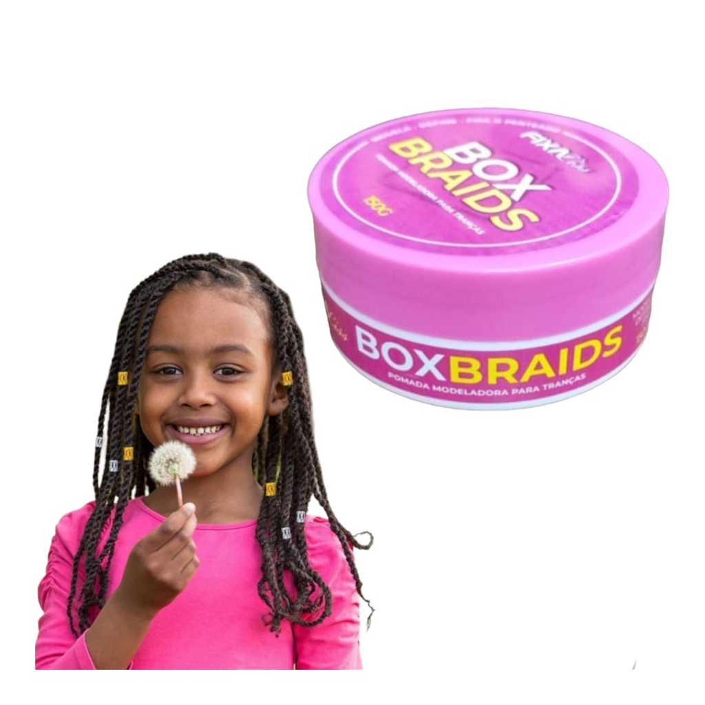 kit 02 unds pomada box braids modeladora extra forte incolor não deixa branco em Oferta na Shopee
