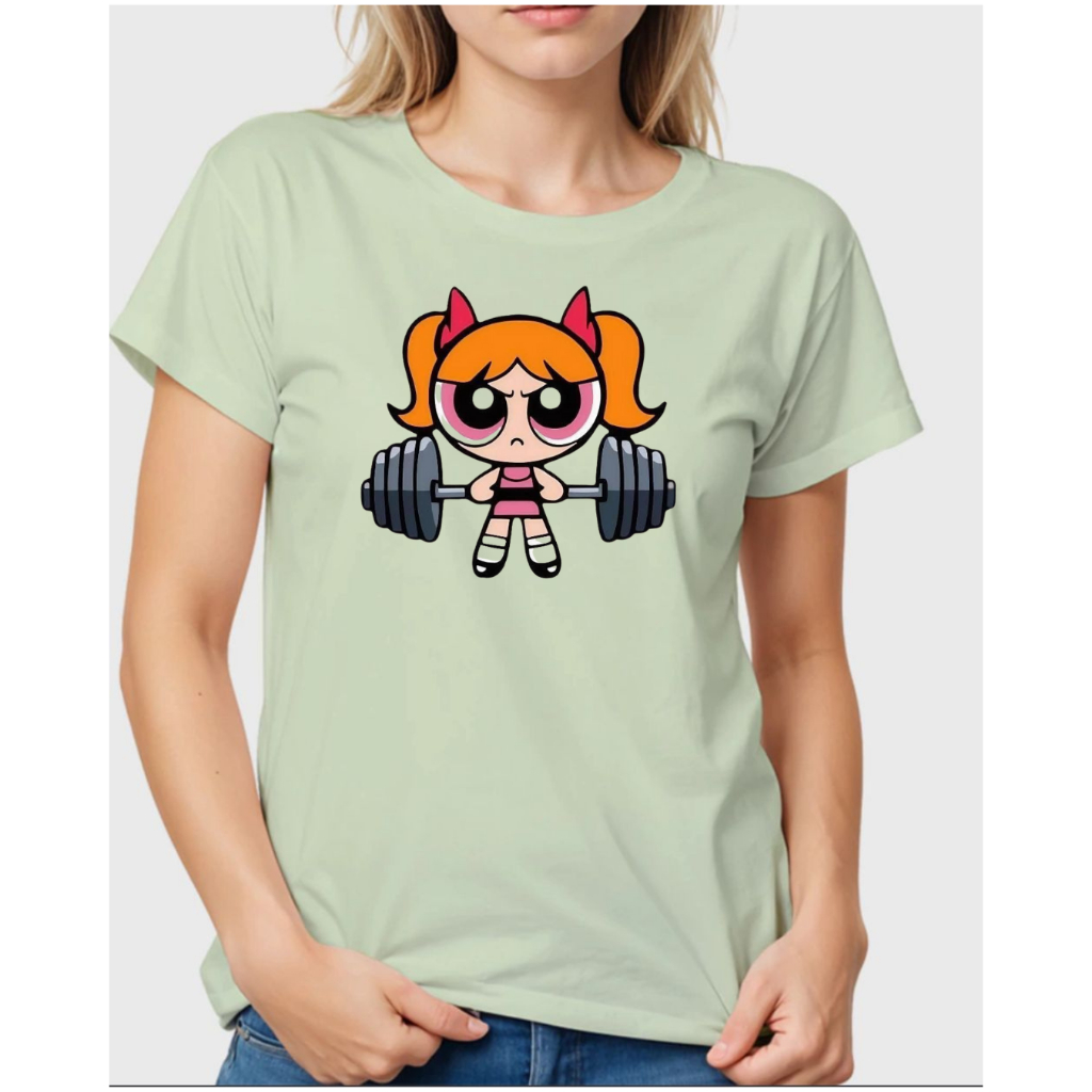 CAMISETA MENINAS SUPER PODEROSAS - FLORZINHA NA ACADEMIA