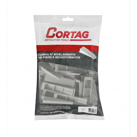Cunha Para Nivelamento De Revestimentos 50pcs - Cortag Cor Branco