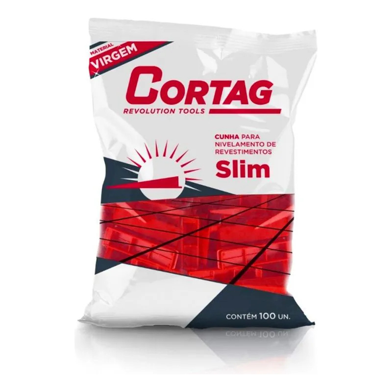 Cunha Nivelador Porcelanato Piso Slim 100 Peças Cortag em Oferta na Shopee