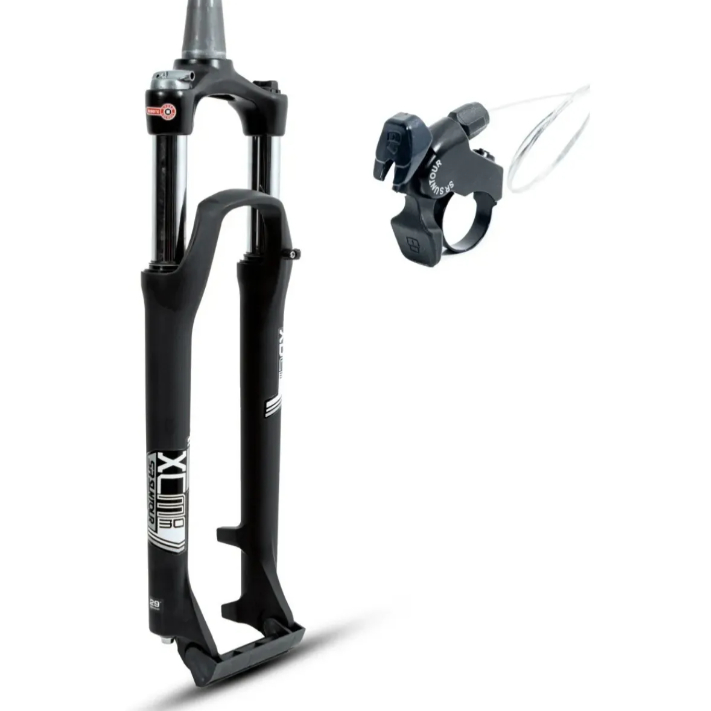Garfo Suspensão Suntour 100mm Xcm30 Trava No Guidão Blocagem