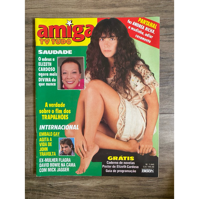 Revista Amiga TV Tudo 1045 - 25 Maio 1989 Pantanal