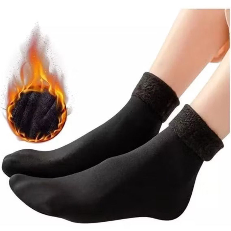Detalhes do Kit 2 PARES Aquecedor De Inverno Feminino Meias De Lã Térmica De Caxemira Neve Sem Costura Dormir Para Homens